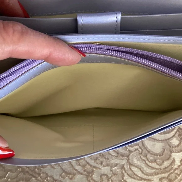 Givenchy Beautiful Lavender Natural Leather Long Wallet with COA. - Picture 10 of 15